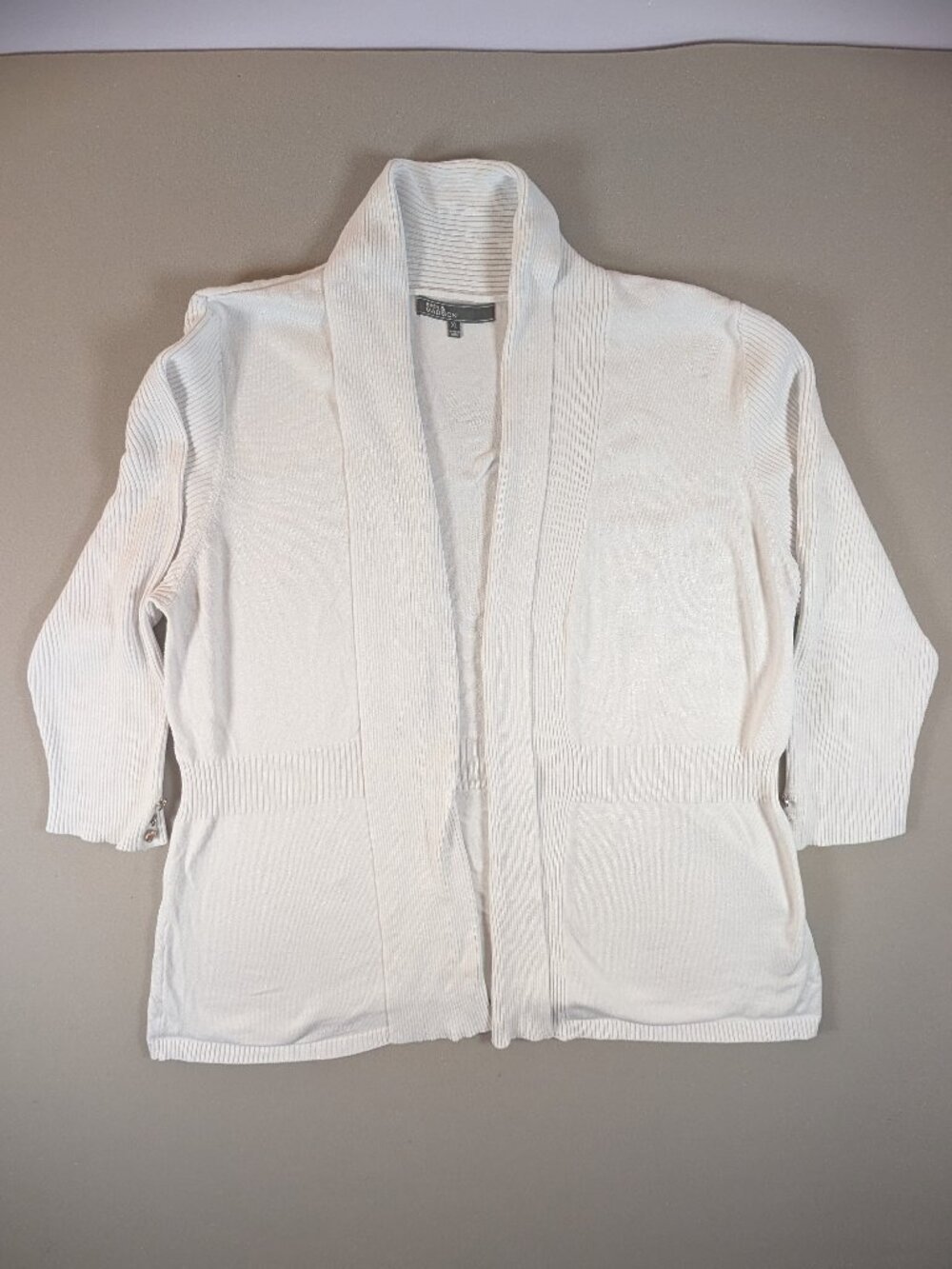 Women's 89th & Madison White Cardigan Sweater Size XL